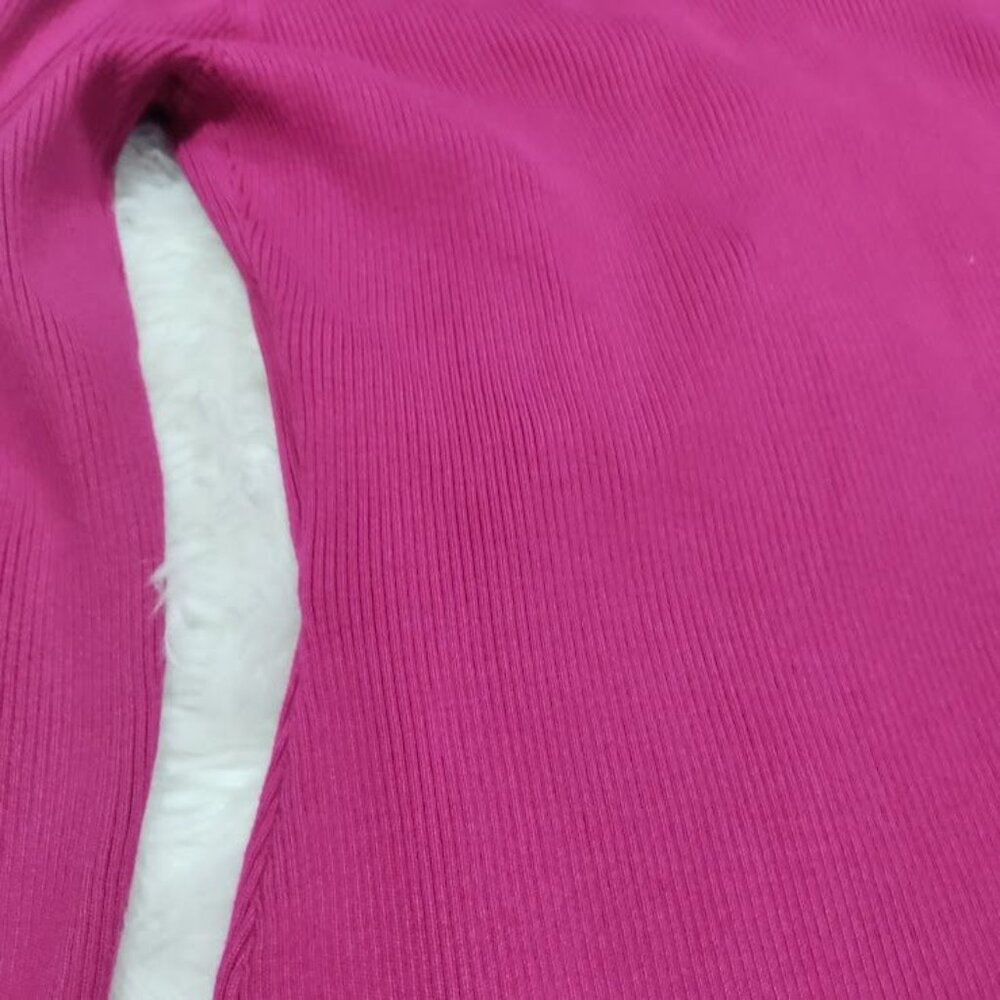 Bar III Womens Fuchsia Ribbed Knit Cutout Sweater Dress XXL - Picture 6 of 9